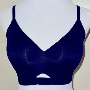 NWOT, Black Seamless Push-Up Padded Bralette, Plus Size 1XL (pls read/see meas)